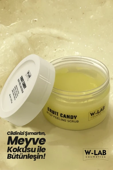 W-Lab Kozmetik Fruit Candy Body Peeling Scrub 250 Ml - Resim 4