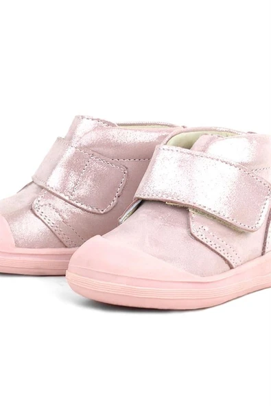 Rakerplus Yoohoo Hakiki Deri Pembe Simli Cırtlı Kız Bebek Bot - Resim 7