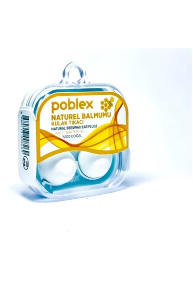Poblex Naturel Balmumu 4 lü Kulak Tıkacı - Resim 2