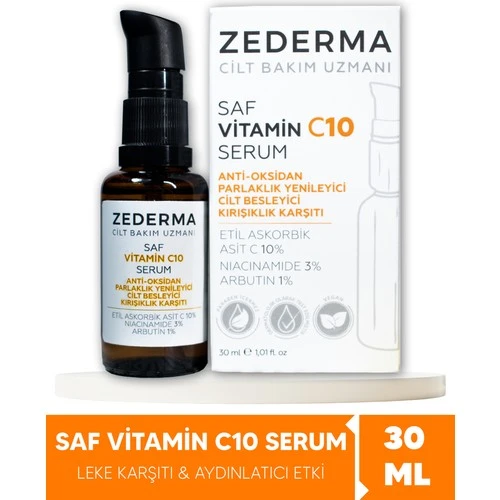 Zederma Saf Vitamin C 10 Serum 30 ml ürün görseli