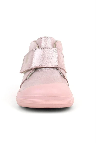 Rakerplus Yoohoo Hakiki Deri Pembe Simli Cırtlı Kız Bebek Bot - Resim 3