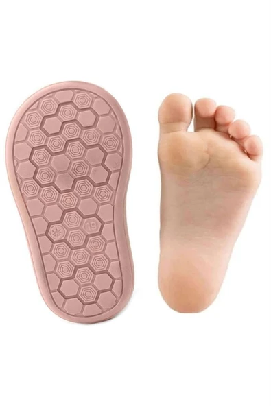 Rakerplus Yoohoo Hakiki Deri Pembe Cırtlı Kız Bebek Bot - Resim 8