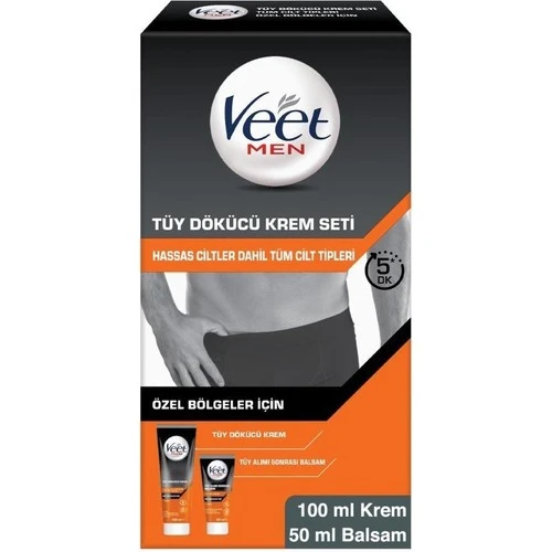 Veet Men Tüy Dökücü Krem Seti 100 ml + 50 ml ürün görseli