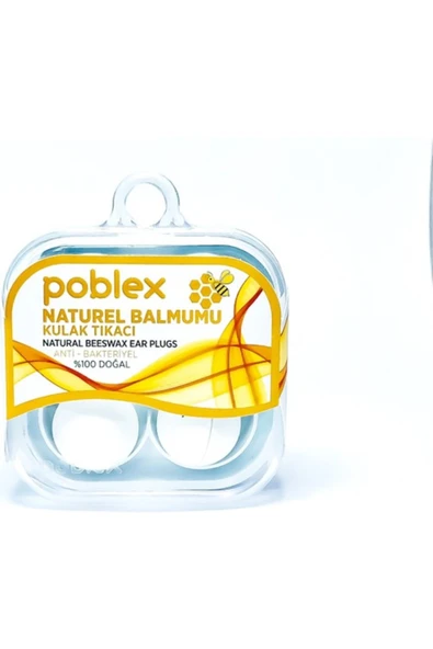 Poblex Naturel Balmumu 4 lü Kulak Tıkacı ürün görseli