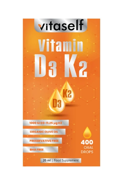 Vitaself D3K2 Damla 20 ml ürün görseli