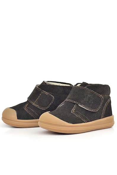 Rakerplus Yoohoo Hakiki Deri Kahverengi Cırtlı Unisex Bebek Bot - Resim 11