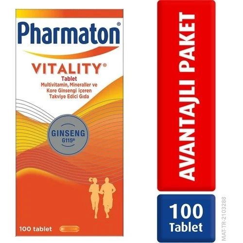 Pharmaton Vitality 100 Tablet ürün görseli