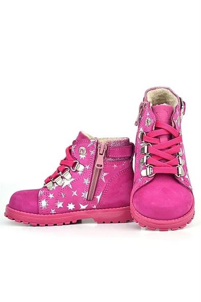 Rakerplus Griffon Hakiki Deri Fuşya Pembe Bebek Bot - Resim 12