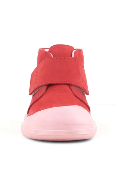 Rakerplus Yoohoo Hakiki Deri Nar Çiçeği Pembe Cırtlı Kız Bebek Bot - Resim 4