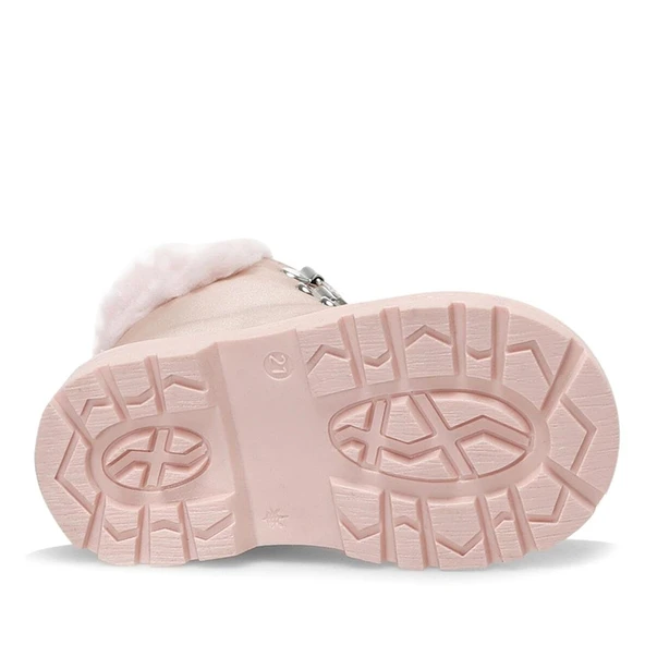 Rakerplus Pudra Pembe Fermuarlı Kız Bebek Bot Ayakkabı - Resim 5