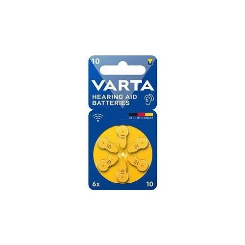 Varta Kulak Pili No: 10 6lı ürün görseli