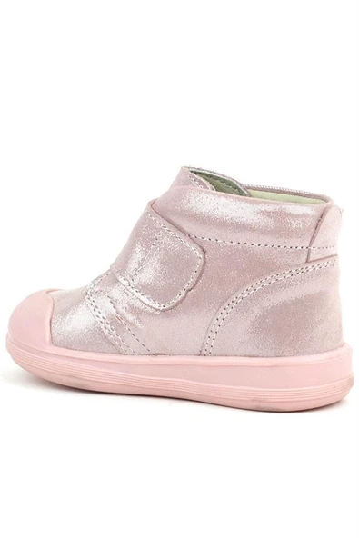 Rakerplus Yoohoo Hakiki Deri Pembe Simli Cırtlı Kız Bebek Bot - Resim 12