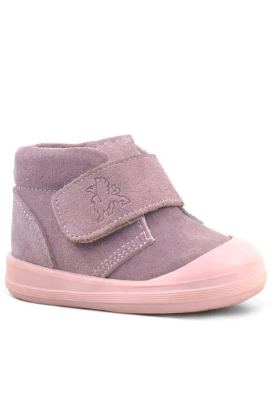 Rakerplus Yoohoo Hakiki Deri Pembe Cırtlı Kız Bebek Bot - Resim 2