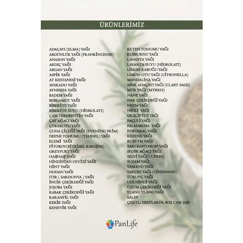 Panlife Tamanu Yağı 100 ml - Resim 8