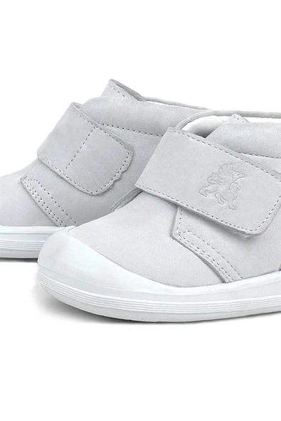 Rakerplus Yoohoo Hakiki Deri Beyaz Cırtlı Kız Bebek Bot - Resim 8