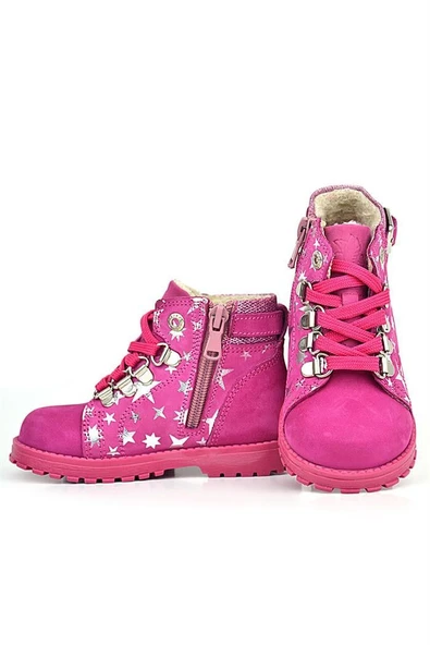 Rakerplus Griffon Hakiki Deri Fuşya Pembe Bebek Bot - Resim 6