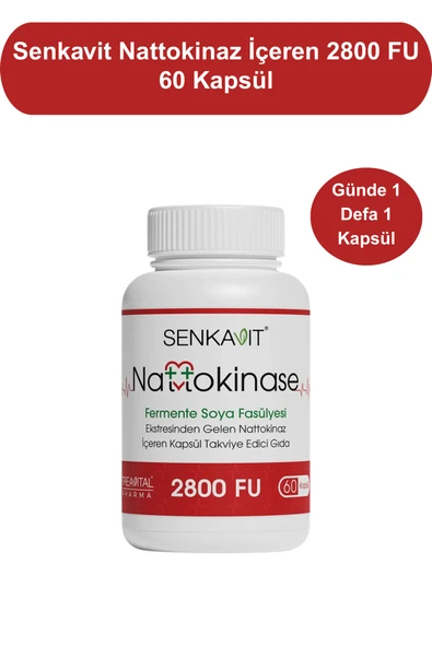 Senkavit Nattokinaz İçeren 2800 Fu 60 Kapsül - Resim 2