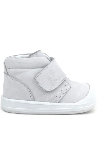 Rakerplus Yoohoo Hakiki Deri Beyaz Cırtlı Kız Bebek Bot - Resim 12