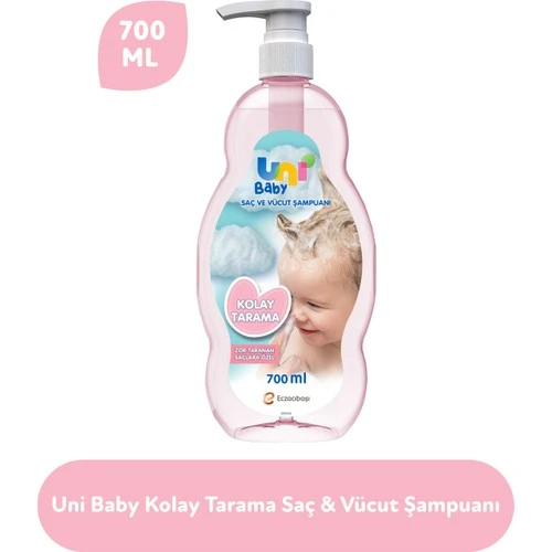 Uni Baby Boyasız Şampuan Kolay Tarama 700 ml ürün görseli