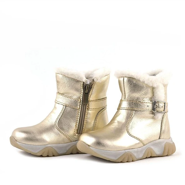 Rakerplus Deriden Parlak Altın Rengi Bebek ve Çocuk Bot - Resim 7