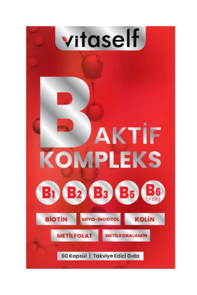 Vitaself B Aktif Kompleks 60 Kapsül ürün görseli