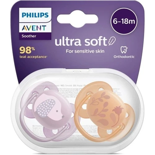 Philips Avent Ultra Soft Yumuşak 2li Emzik 6-18 Ay - SCF091/18 - Resim 2