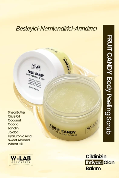 W-Lab Kozmetik Fruit Candy Body Peeling Scrub 250 Ml ürün görseli 1