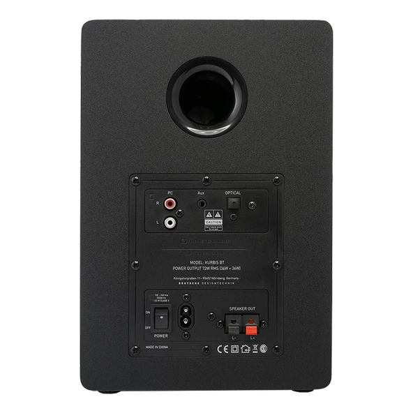 Thonet & Vander Kurbis Bluetooth 5.0 Uzaktan Kumandalı RCA 72W Siyah 2.0 RMS Hoparlör HK096-03630 - Resim 5