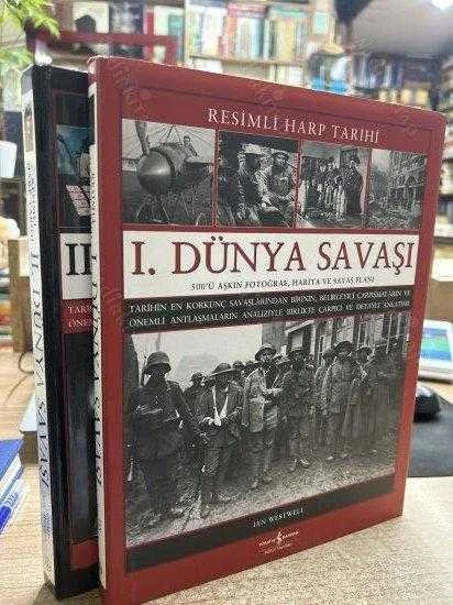RESİMLİ HARP TARİHİ - 2 CİLT TAKIM / CİLTLİ - I. DÜNYA SAVAŞI / 500'Ü AŞKIN FOTOĞRAF, HARİTA VE SAVAŞ PLANI - II. DÜNYA SAVAŞI / 500'Ü AŞKIN FOTOĞRAF, ürün görseli