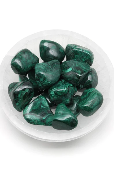 Malakit Doğal Taş Tamburlanmış Parça - Tımbıl ürün görseli