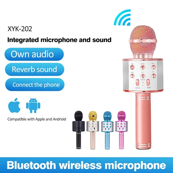 Bluetooth Karaoke Mikrofon (5314) - Resim 4