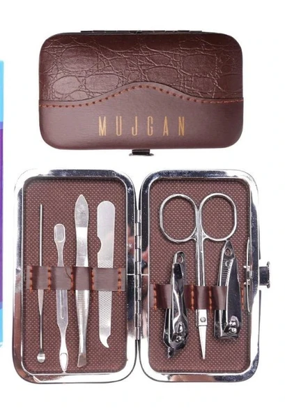 7 Parça Paslanmaz Çelik Manikür ve Pedikür Seti - Resim 2