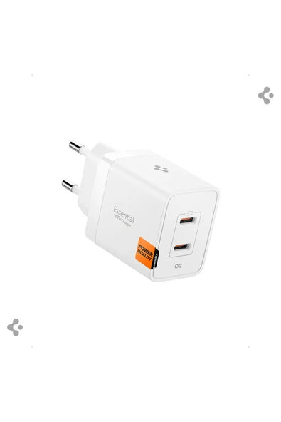 Spigen 47W USB-C 2 Port Mini Hızlı Şarj Aleti Samsung PPS 2.0 / GaN Destekli Akım Korumalı Type-C ACH08707 ürün görseli