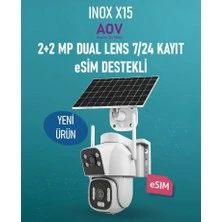 Inox X15 Dual Lens Aov 4g Solar Ptz Kamera - Resim 2