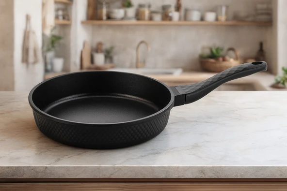 Brillant 20 cm Siyah Granit Kaplama Yapışmaz Tava - Resim 5