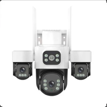 INOX-X113 Wifi Güvenlik Kamerası 3 Lensli 3 MP Hareket Algılama Özelliğiyle ürün görseli