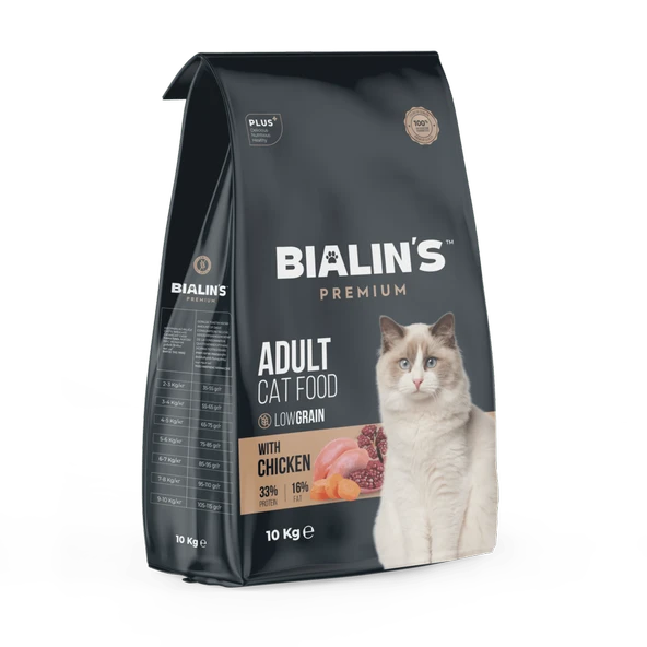 Bialins Premium Yetişkin Kedi Maması Tavuklu 10kg ürün görseli