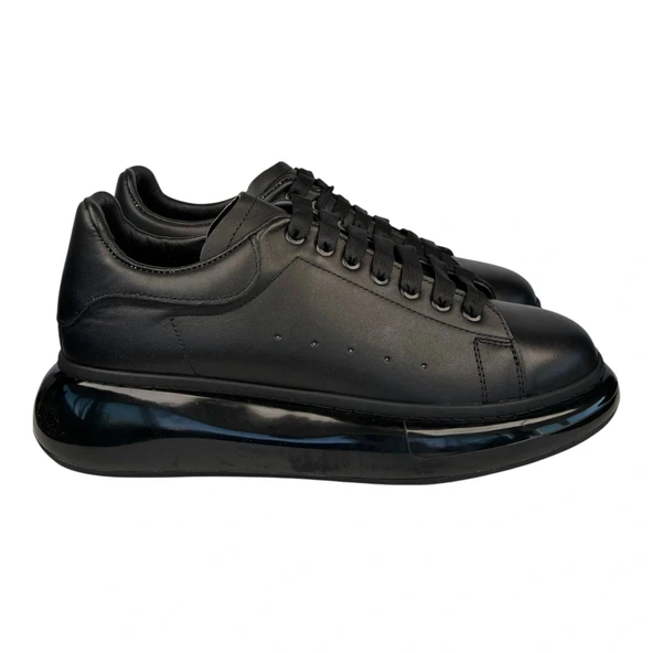 Kişiselleştirilebilir Kalın Ortopedik Tabanlı Mcquen Sneaker Spor Ayakkabı - Siyah - Resim 4