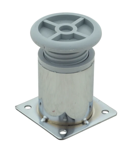 LUDIA Metal Ayarlanabilir 4 Adet Mobilya Ayağı Metal Tablalı 6cm - Resim 3