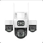 INOX-X104 Dört Lensli Wifi PTZ Kamera 3 MP Gece Görüşlü Siyah Beyaz Tüm Mekanlar İçin ürün görseli