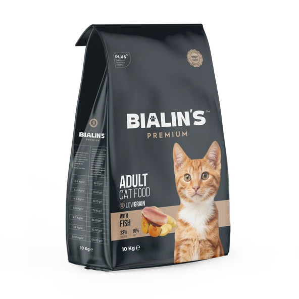 Bialins Premium Yetişkin Kedi Maması Balıklı 10kg ürün görseli