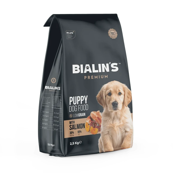 Bialins Premium Yavru Köpek Maması Somonlu 2.5kg ürün görseli
