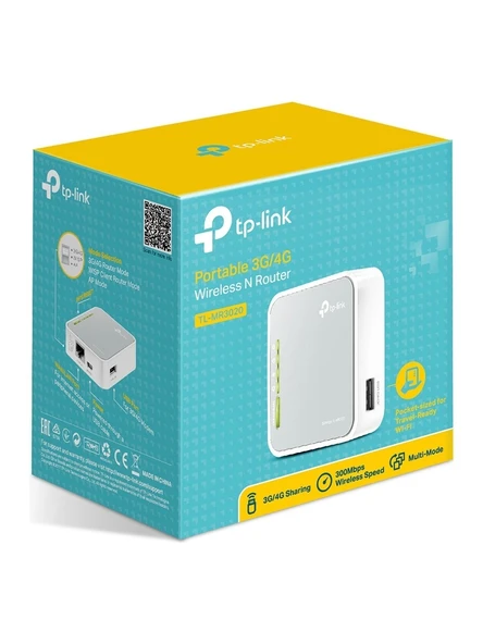 TP-LINK TL-MR3020 Portable 3G/4G Router - Resim 3
