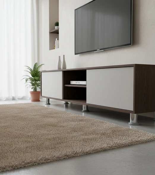 LUDIA Metal Ayarlanabilir 4 Adet Mobilya Ayağı Metal Tablalı 6cm - Resim 6