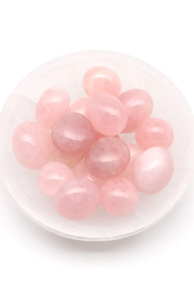 Pembe Kuvars Doğal Taş Tamburlanmış Parça - Tımbıl ürün görseli 1