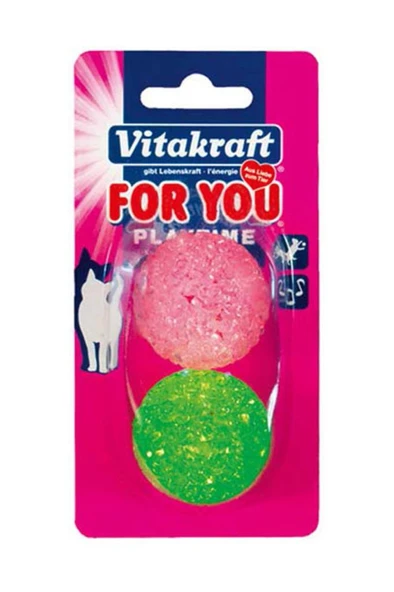 Vitakraft Sert Plastik Zilli Top 2 li ürün görseli