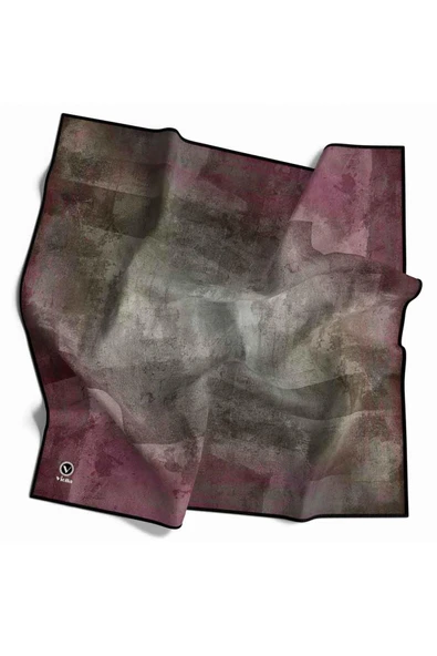 Kristal Batik Desenli Pembe Renkli 90x90 Dikim Şekli : El Dikişi Eşarp (İpek İçermez) ürün görseli