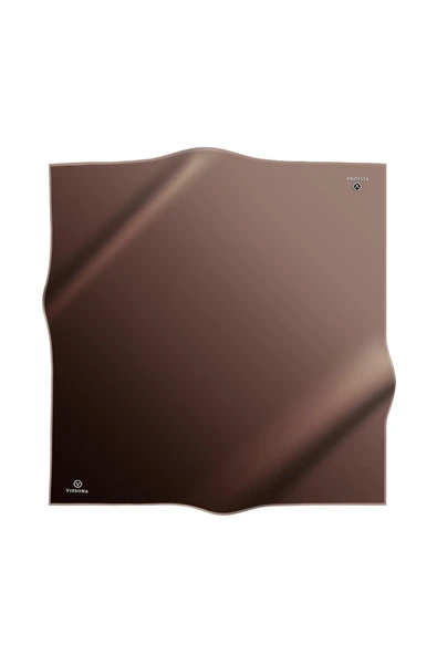 %100 Twill İpek Degrade Desenli Sütlü Kahve Renkli 90x90 Eşarp Dikim Şekli : El Dikişi - Resim 2