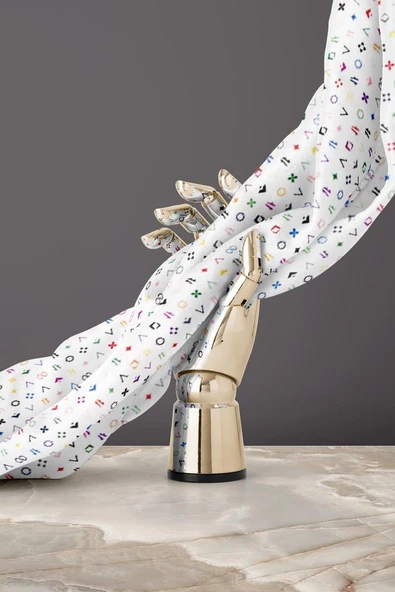 %100 Twill İpek Çıtır Motif Desenli Krem - Fuşya Renkli 90x90 Eşarp Dikim Şekli : El Dikişi - Resim 5