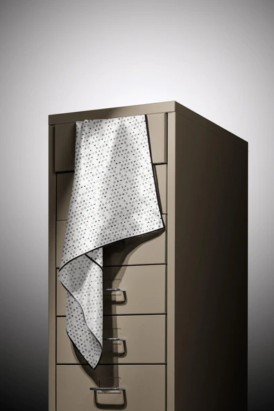 %100 Twill İpek Çıtır Motif Desenli Krem - Siyah Renkli 90x90 Eşarp Dikim Şekli : El Dikişi - Resim 6